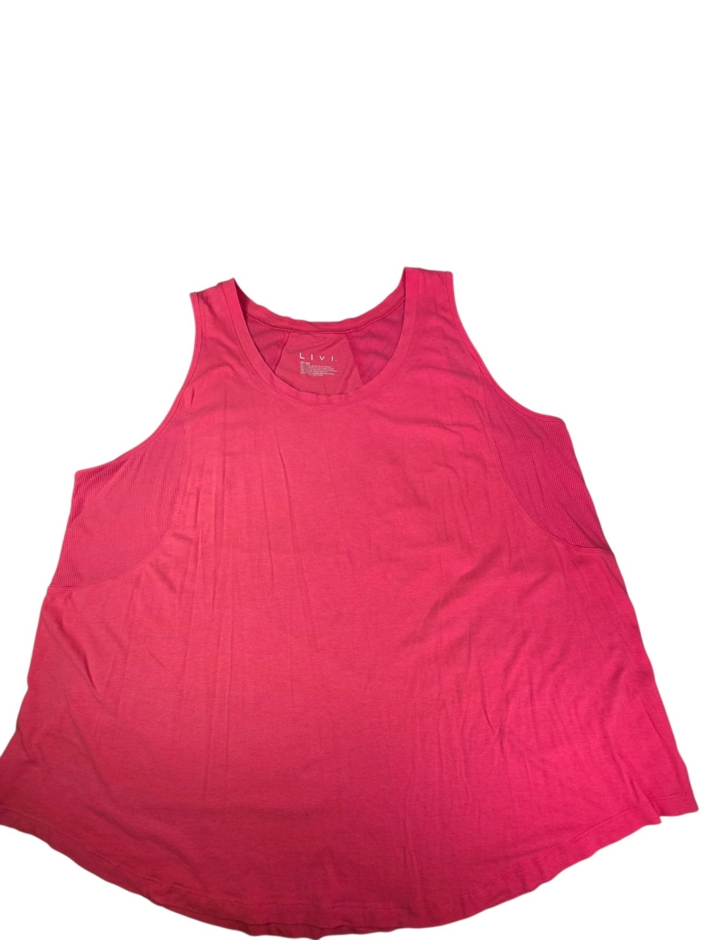Livi Active Lane Bryant Pink Magenta Racerback Workout Tank Top Plus Size 22/24